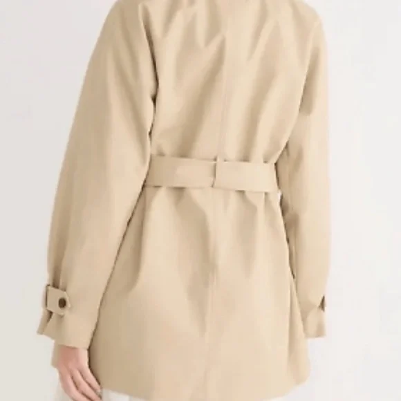 J. Crew Women's Short Trench Coat SZ S NWT - Picture 3 of 3
